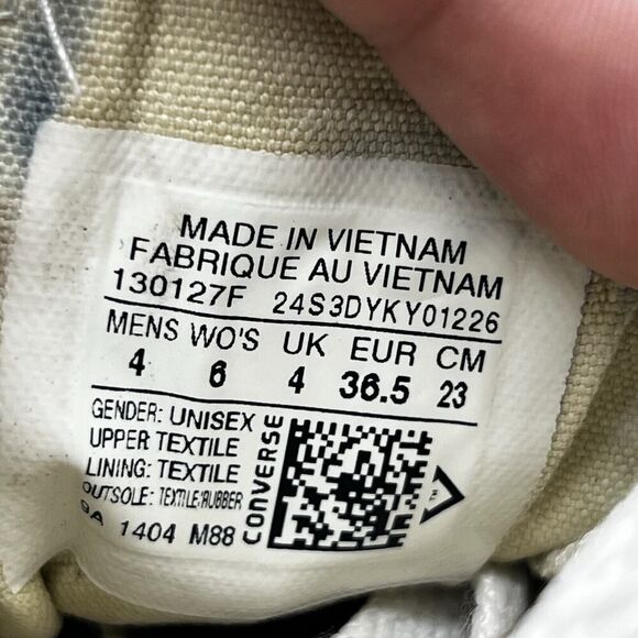 Converse Unisex CT All Star Ox 130127F Blue Casual Shoes Sneakers Size M 4 W 6 - Picture 12 of 13